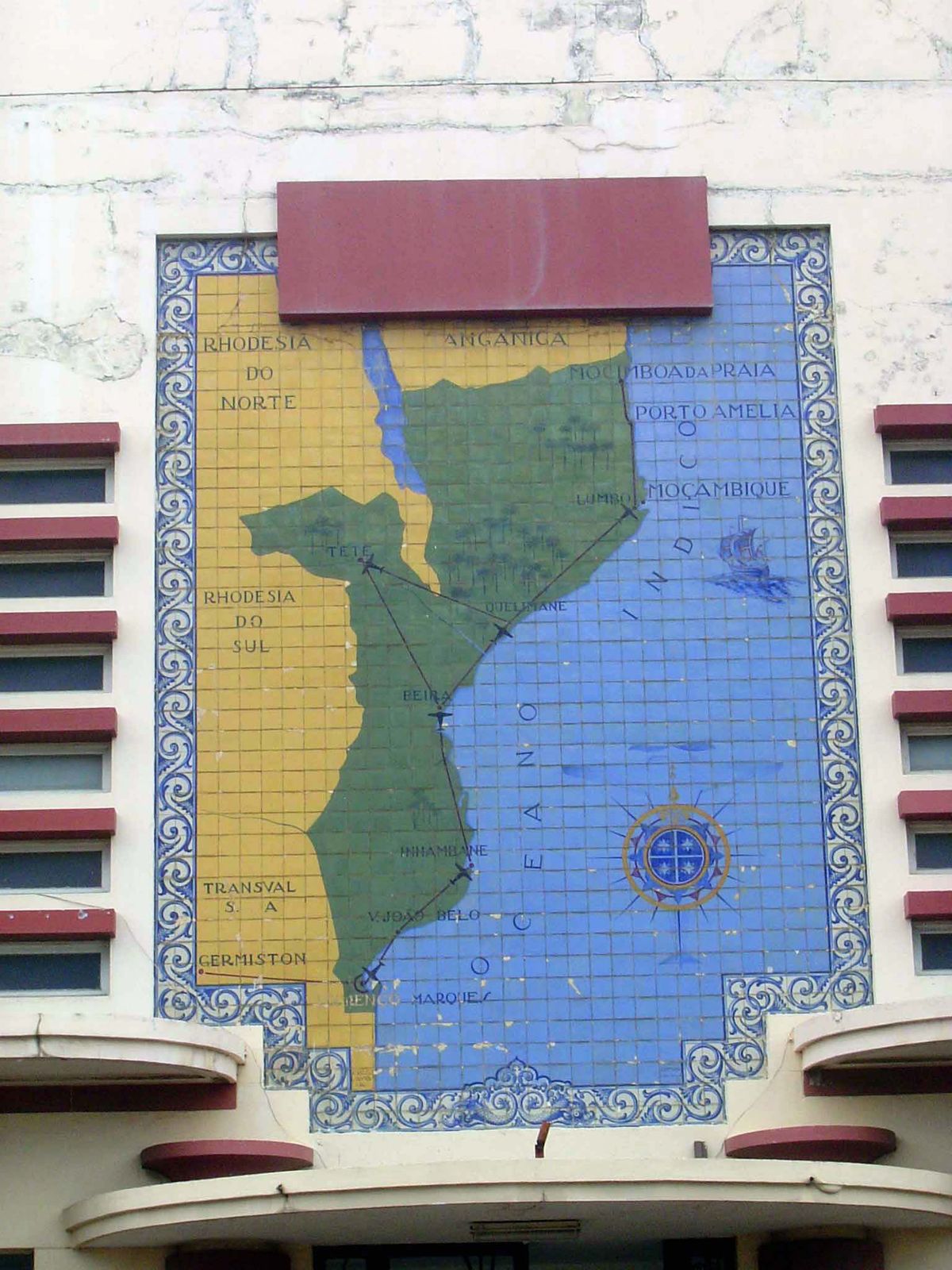 Maputo here is still Lourenço Marques, and the Rhodesias are still Rhodesias. One of the these days, somebody will come along and cover it a