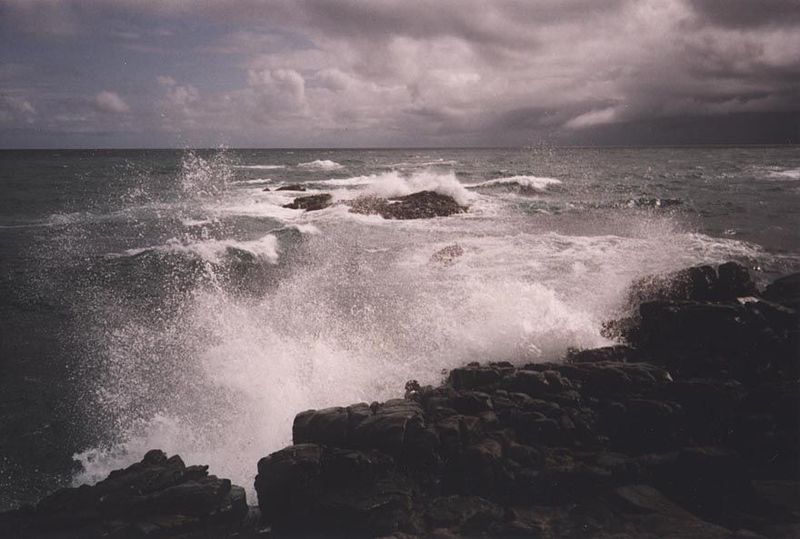 The surf is not only strong under the northeast trades but dangerous, because the Gulf Stream passes here, ready to carry a swimmer to Barba
