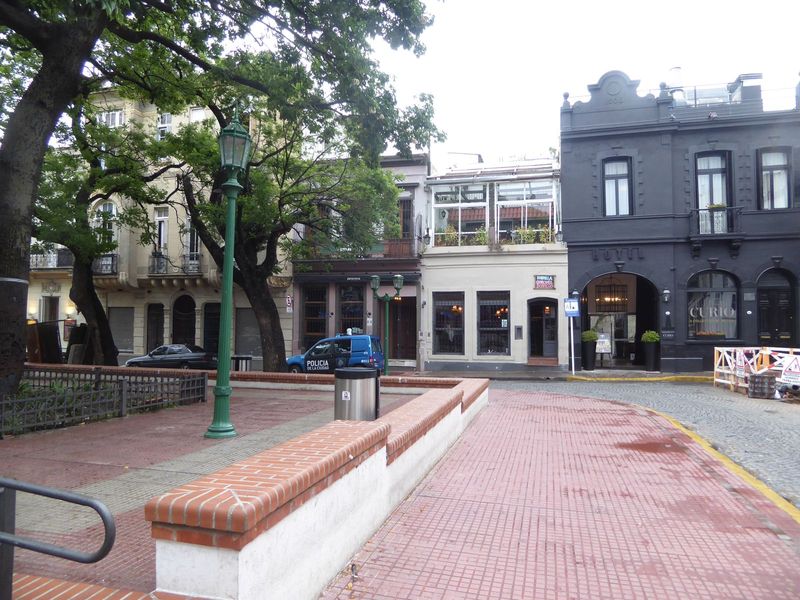 Buildings around the square aren't quite what they seem: behind the facades, this group is a single hotel.