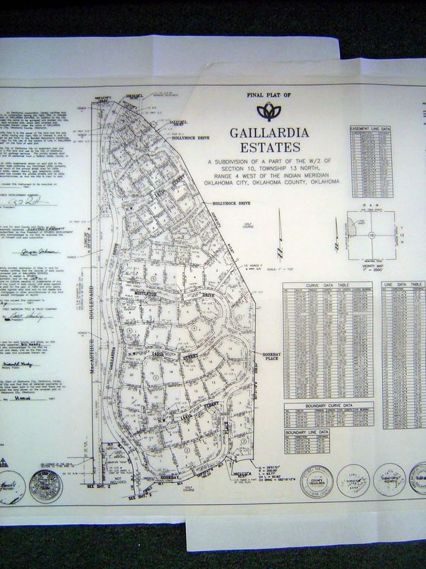 Plat of one corner of the development. Want to watch the real-estate churn again? OK. We're looking at the western edge of the northwest qua