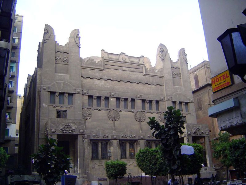 A block to the west, Cairo's lonely synagogue.