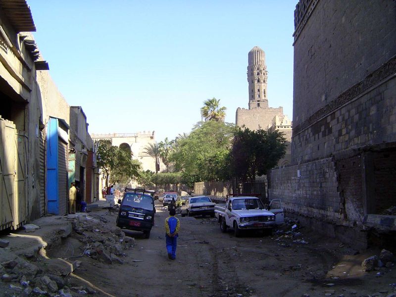 We're looking north. Not what you expect? But Cairo in large part is a collection of villages whose maintenance is ignored, at least in comp