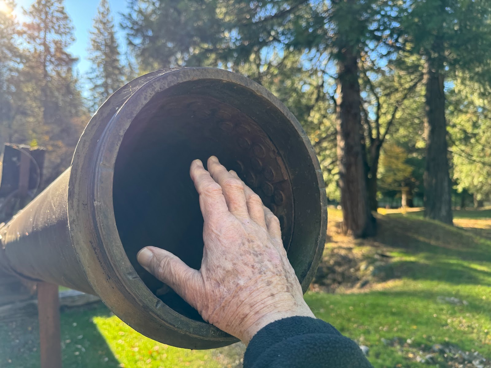 Bigger than a fire hose.