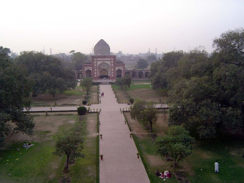 The view back to the mosque.