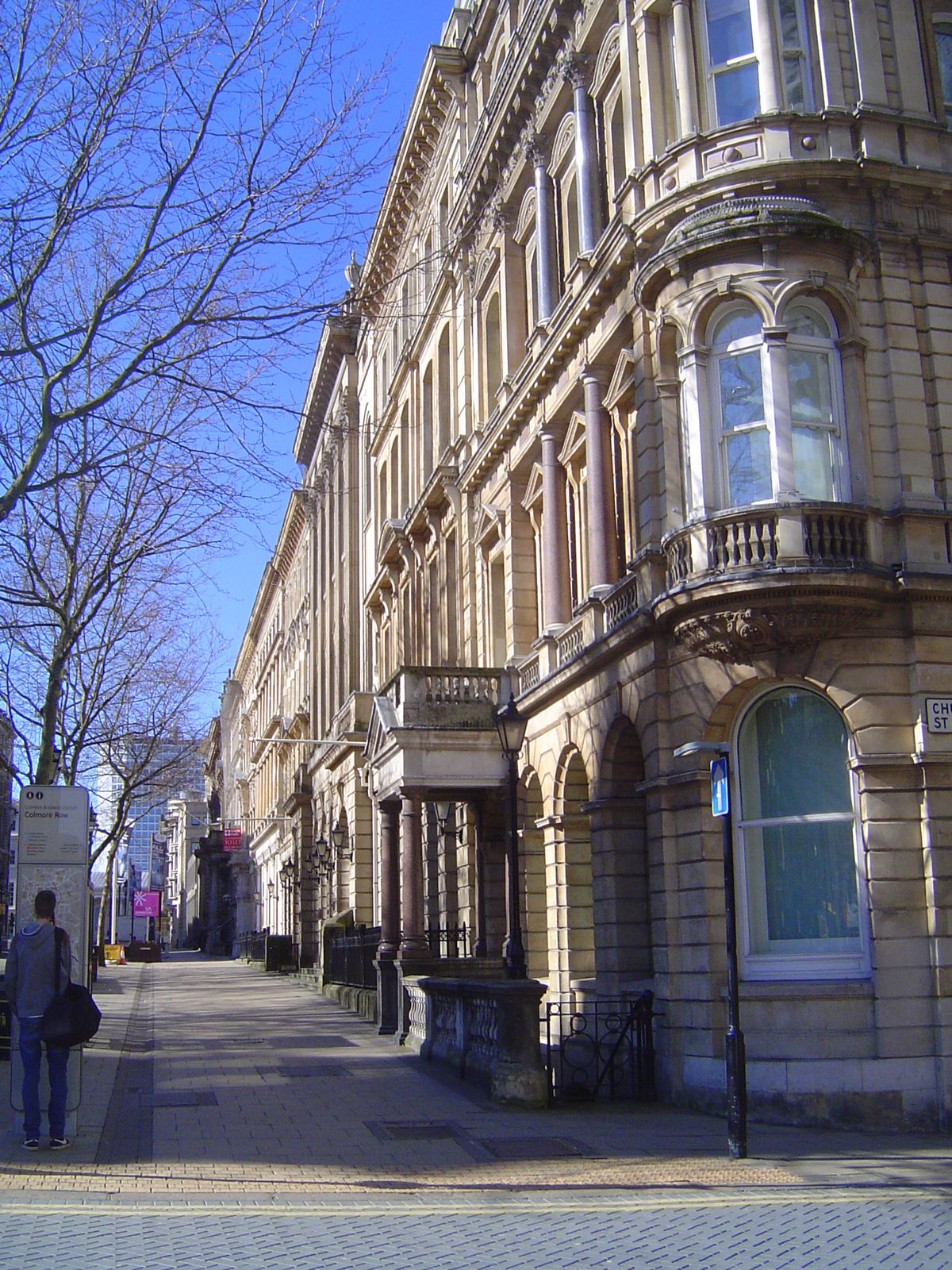 Industrial prosperity brought the need for office space, as in this lineup on Colmore Row.