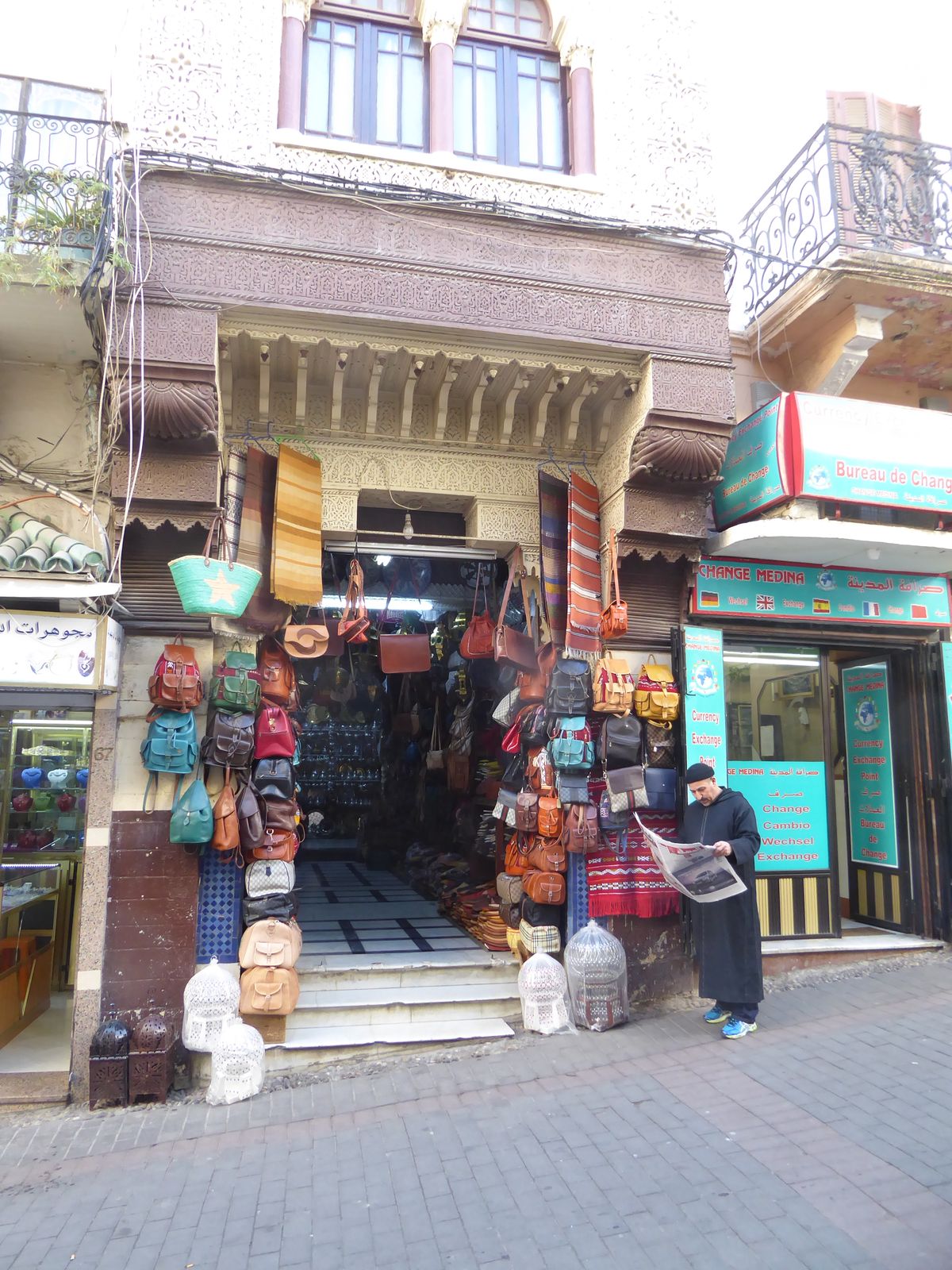 Now here's something that looks Islamic, but from the windows above, it's obviously of European vintage. No matter: tourists aren't particul