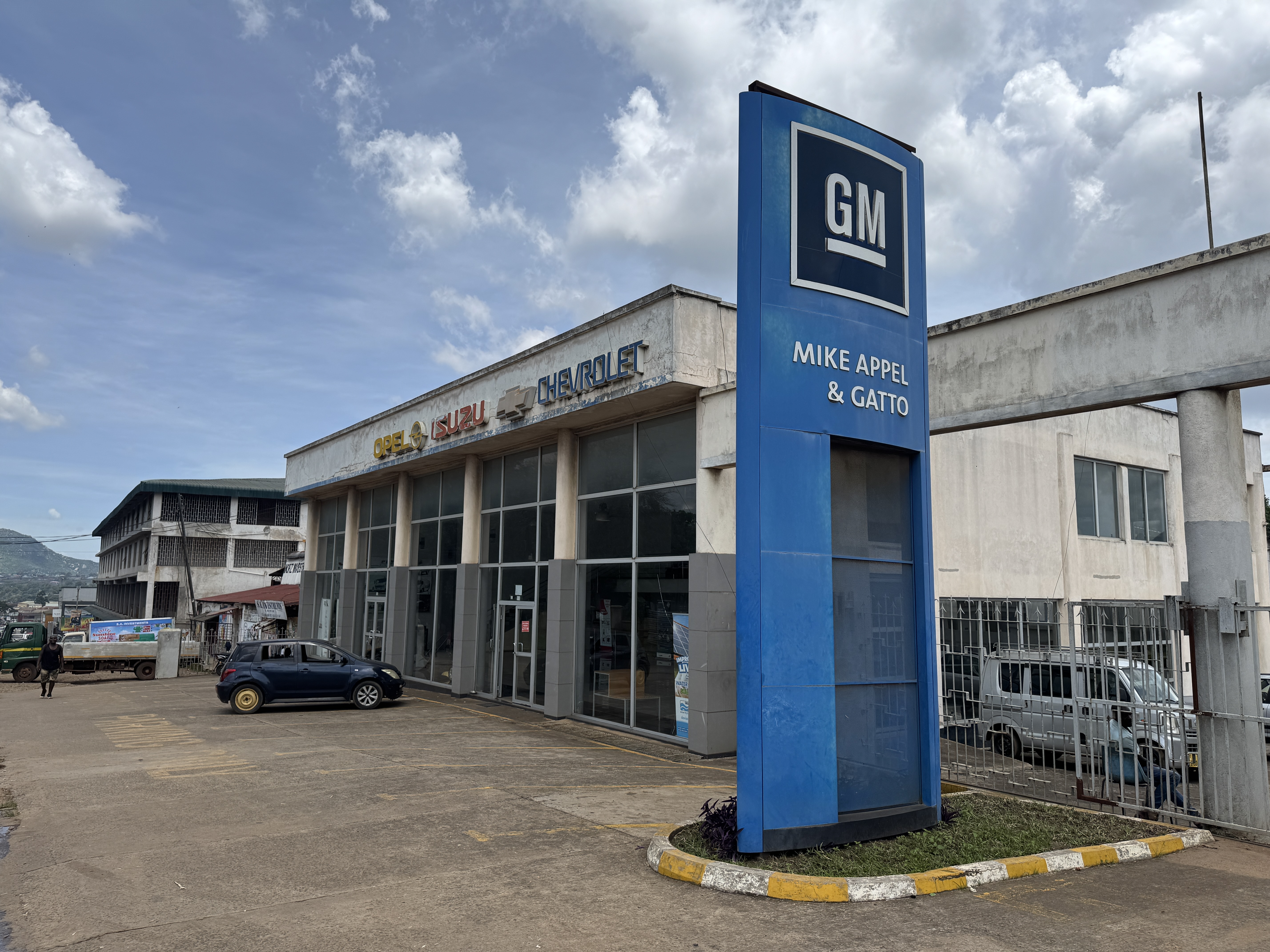 Car dealership.