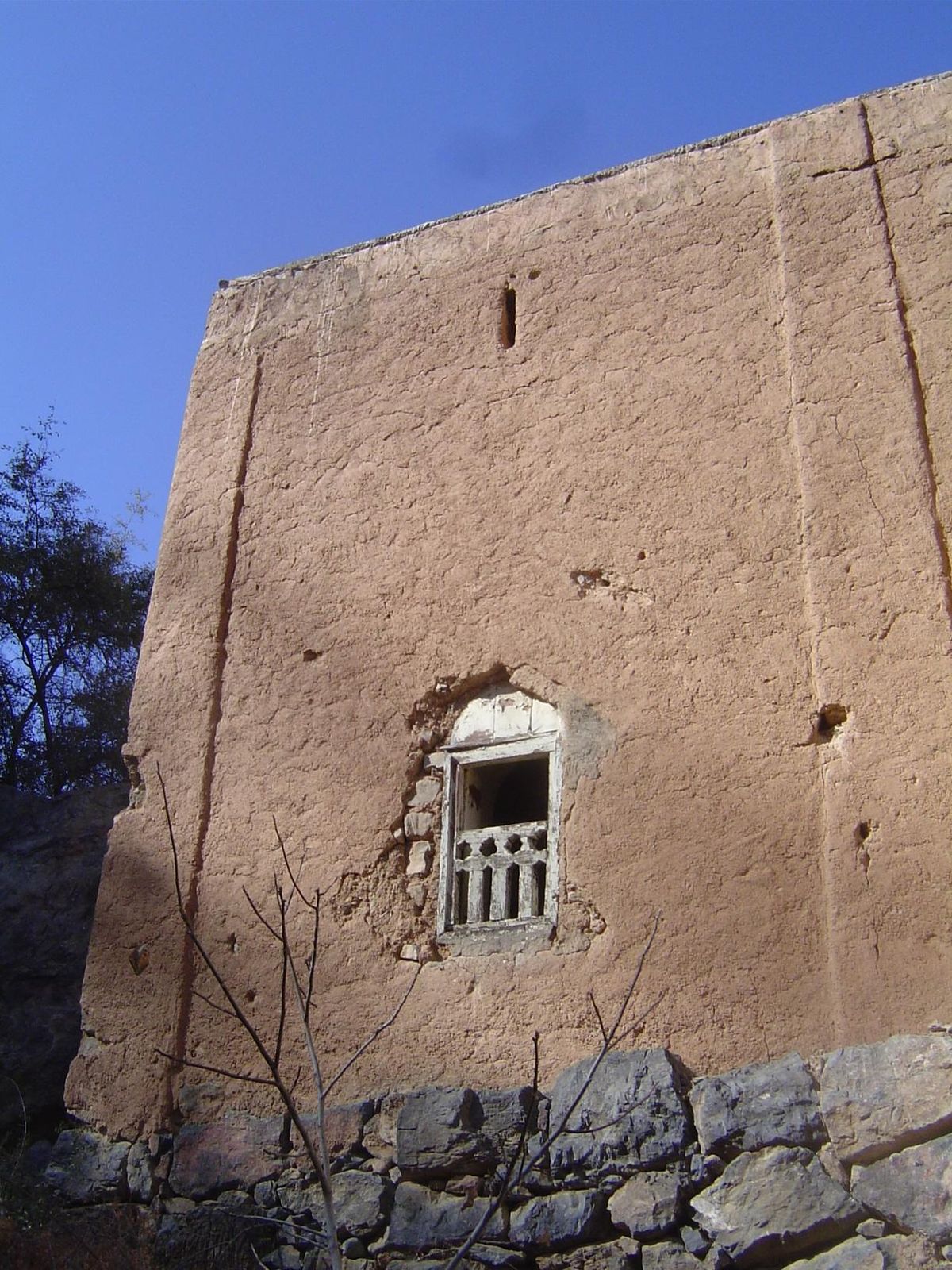 Window in wall.