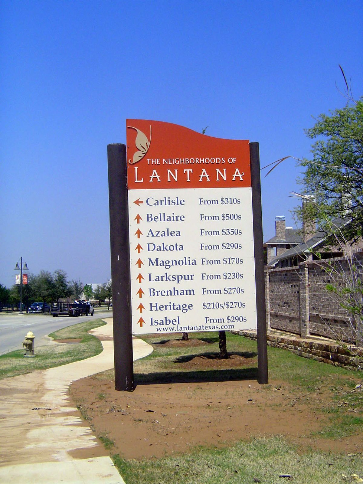 The developer speaks of Lantana's 22 "communities." A more accurate label might be "price points." Homes of any particular price range are c