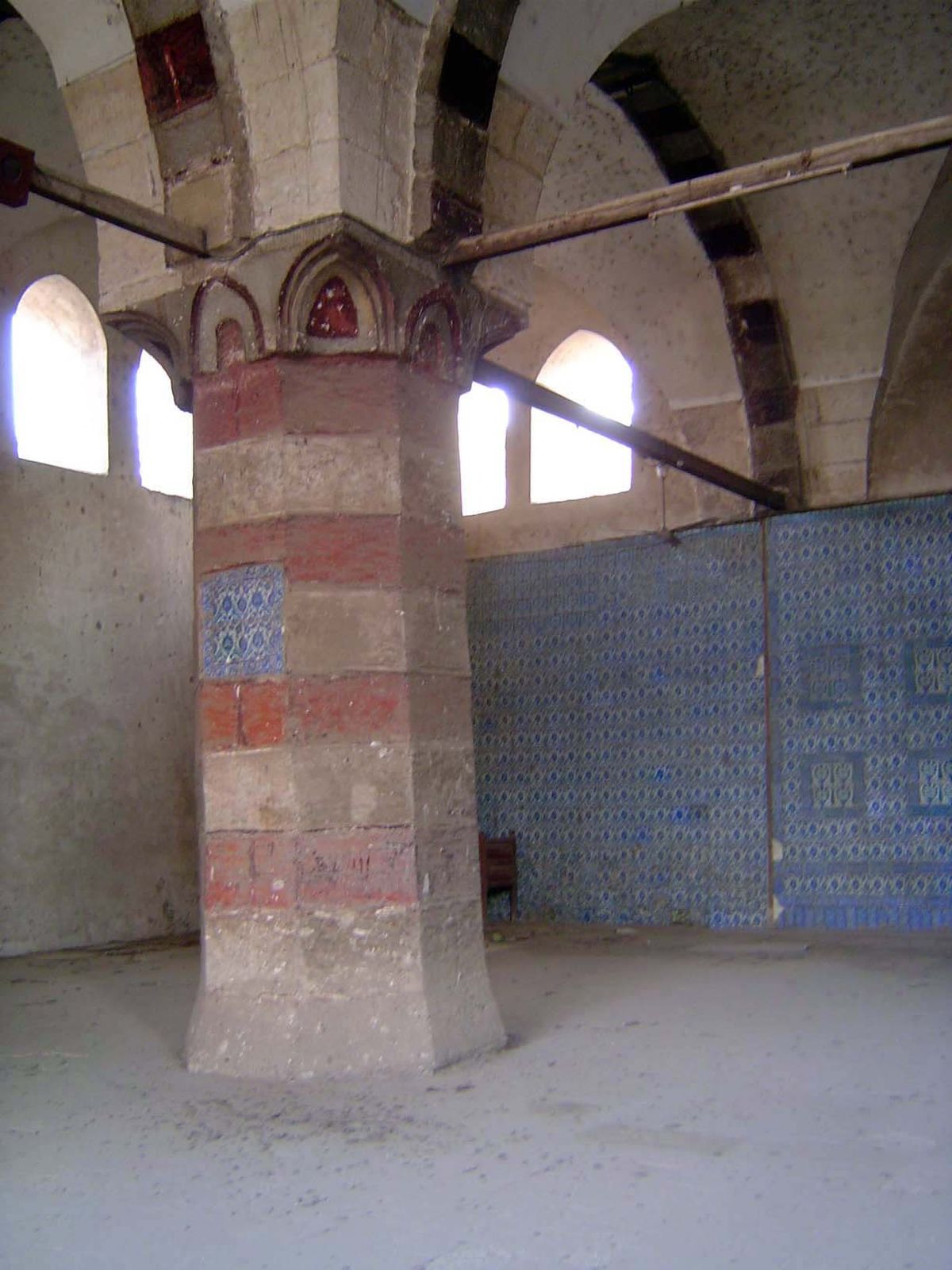 Compared to the walls of Istanbul's blue mosques, this one is crude.