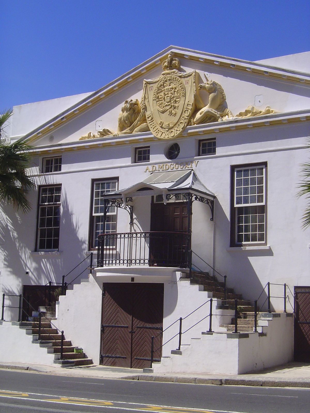 A block away from the castle is the old government granary, dated 1814, again by Thibault and Anreith. The British had just taken over the c