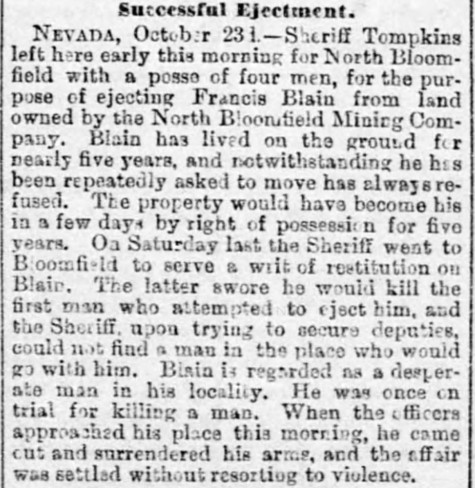 It does raise the question of where the sheriff got his posse.

From The Sacramento Union, Oct 24, 1882