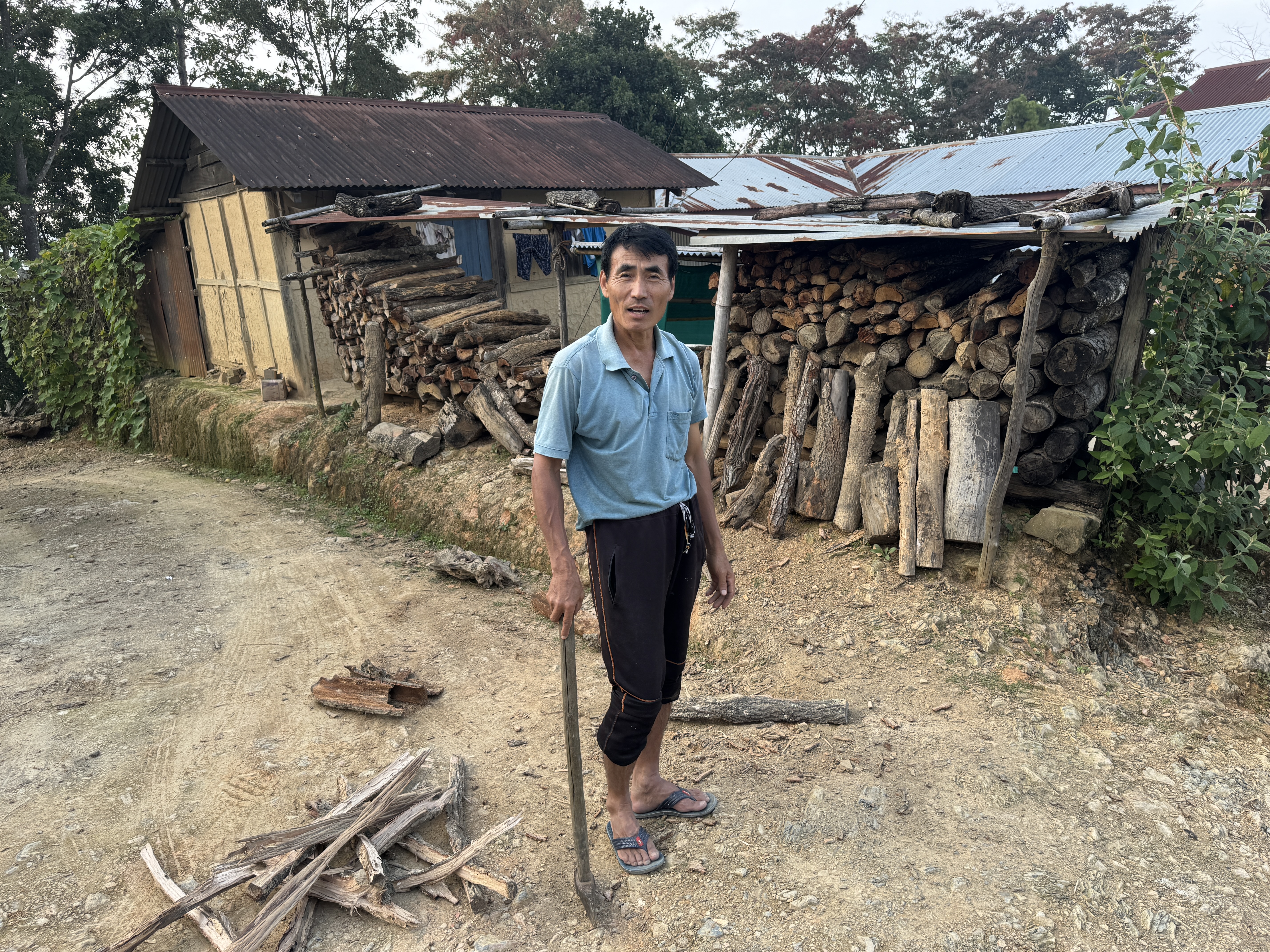 There's no nearby block of cultivated land, but there's a lot of non-paying work.