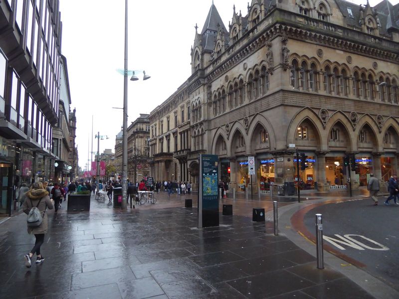 Here's the building that housed the uncomfortable South African diplomats. It was originally the Glasgow Stock Exchange, but the exchange wa