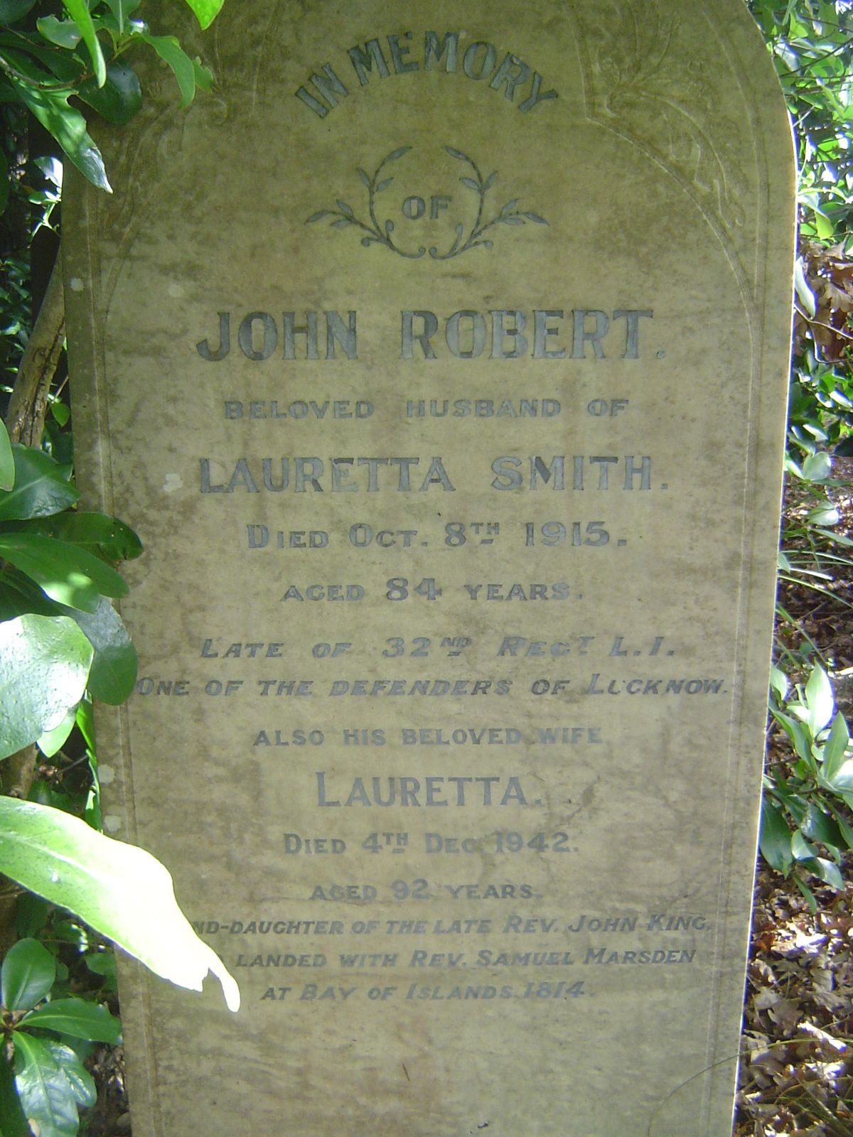 Ever wonder what happened to survivors of the Indian Mutiny? Here's one who lived for another 58 years before dying in Auckland. His widow, 