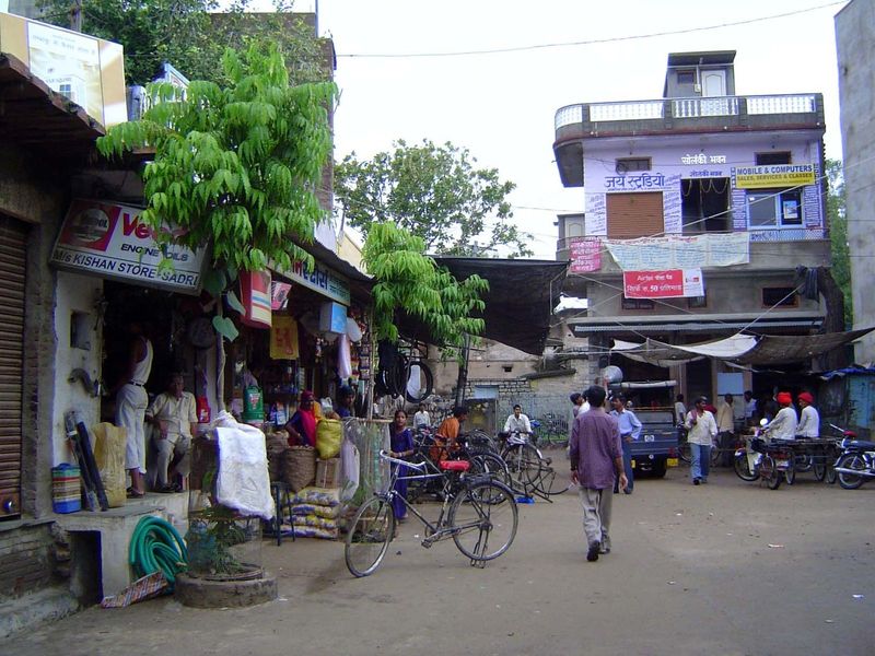 The nearest town is Sadri. Walk?