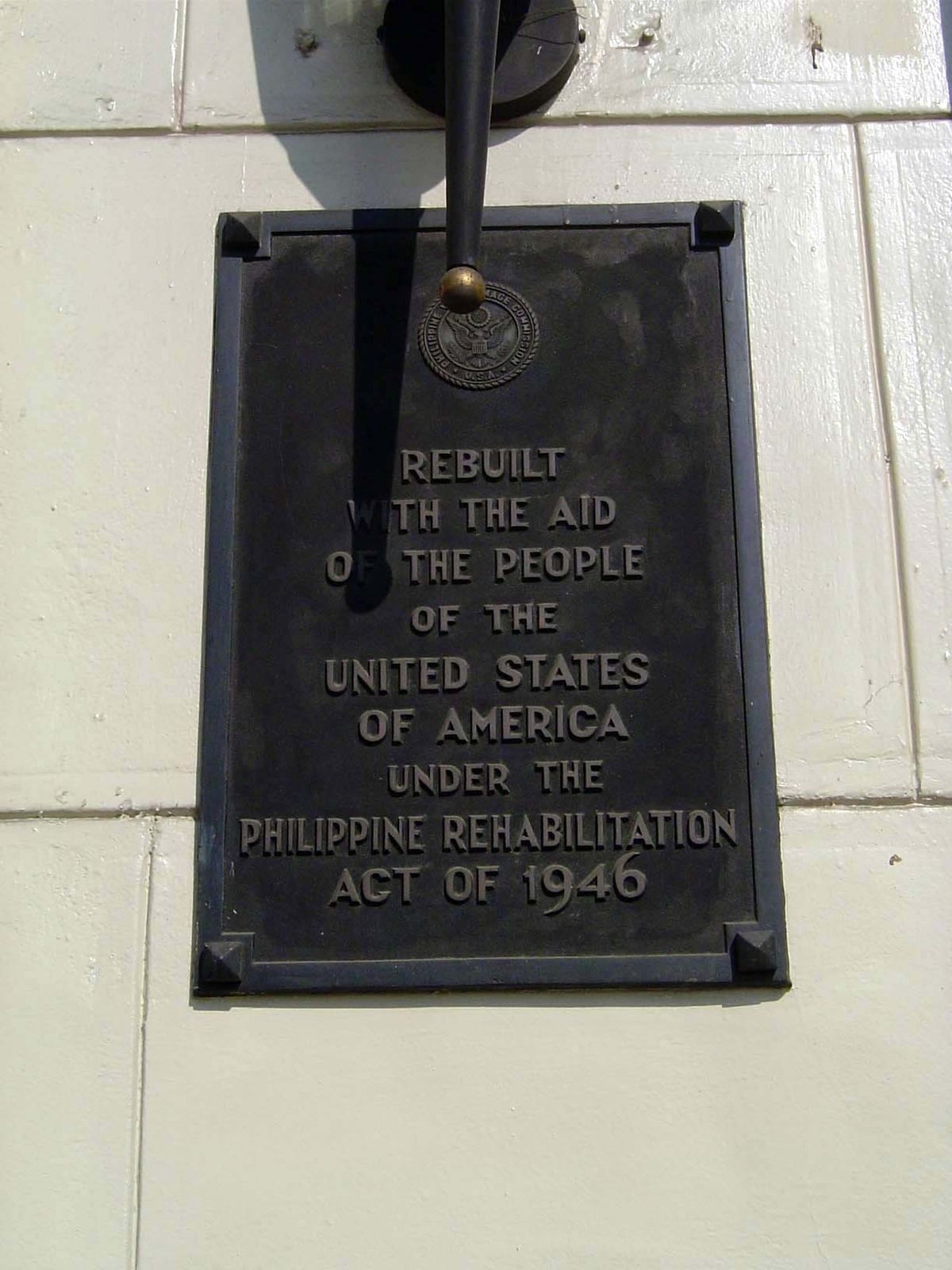 Nearly all the government buildings undertaken by the Americans were destroyed in the war: the ones seen today are remakes.