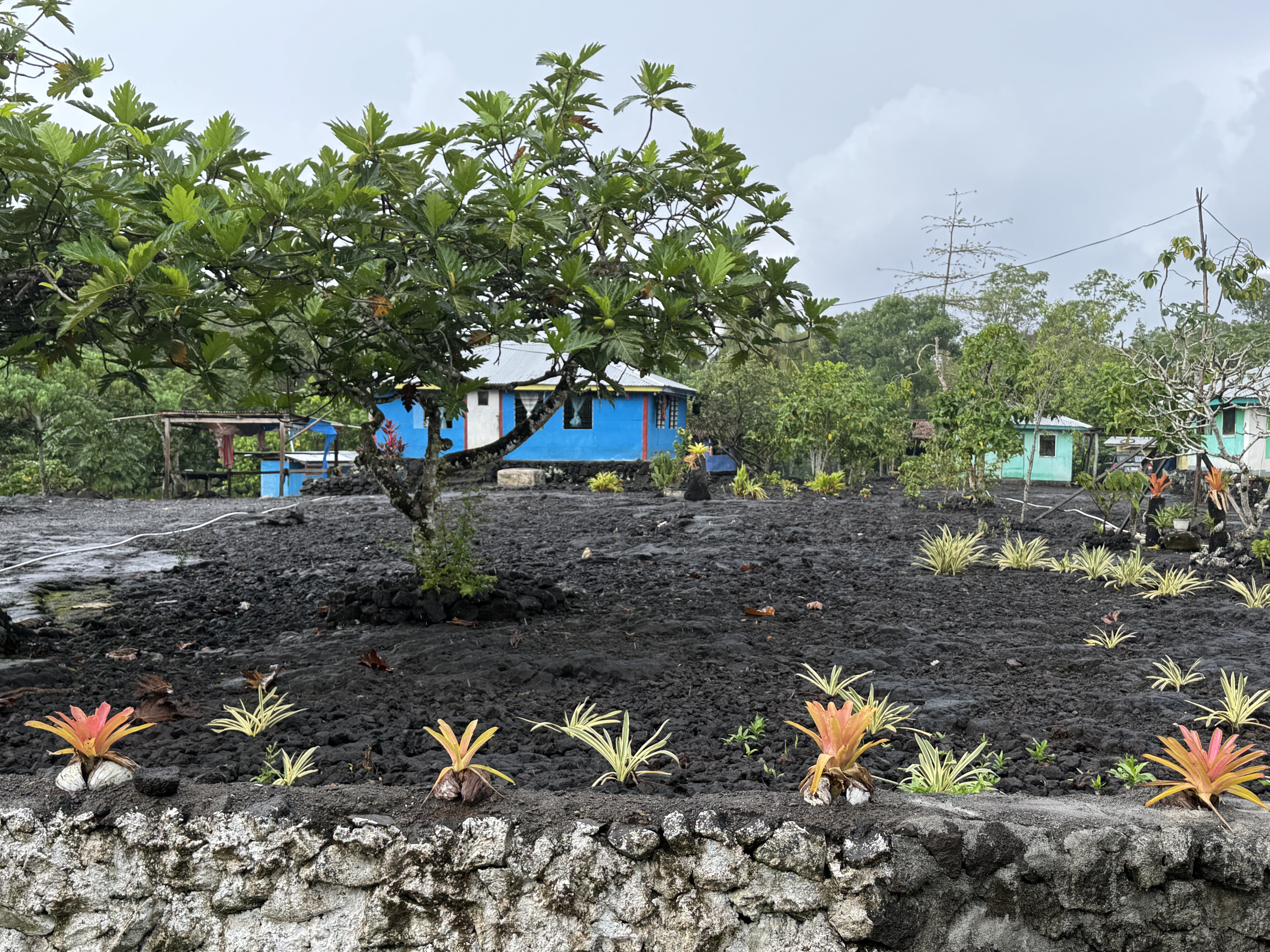 But the lava sheets are amazing.  Even more amazing: people build homes right on top of them.