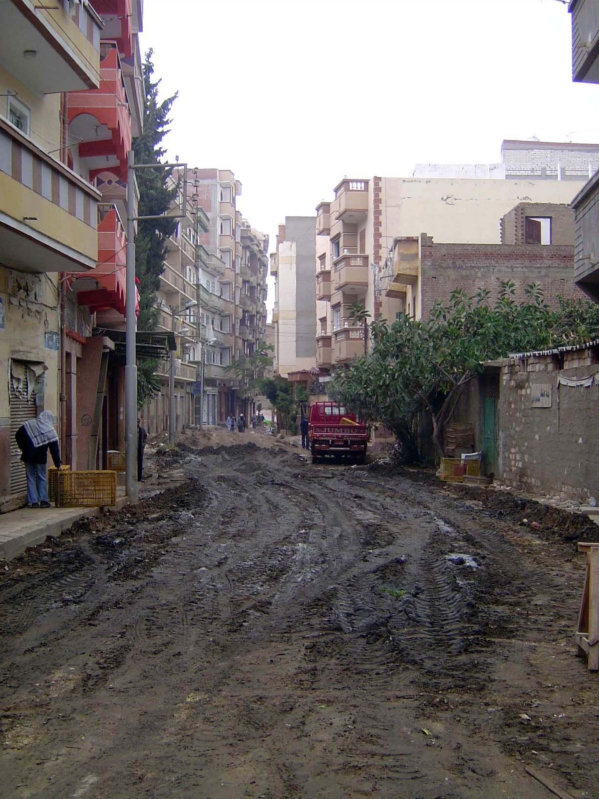 The town of Rosetta, which is now called Rashid, is crowded but with streets that are largely unpaved and periodically muddy.