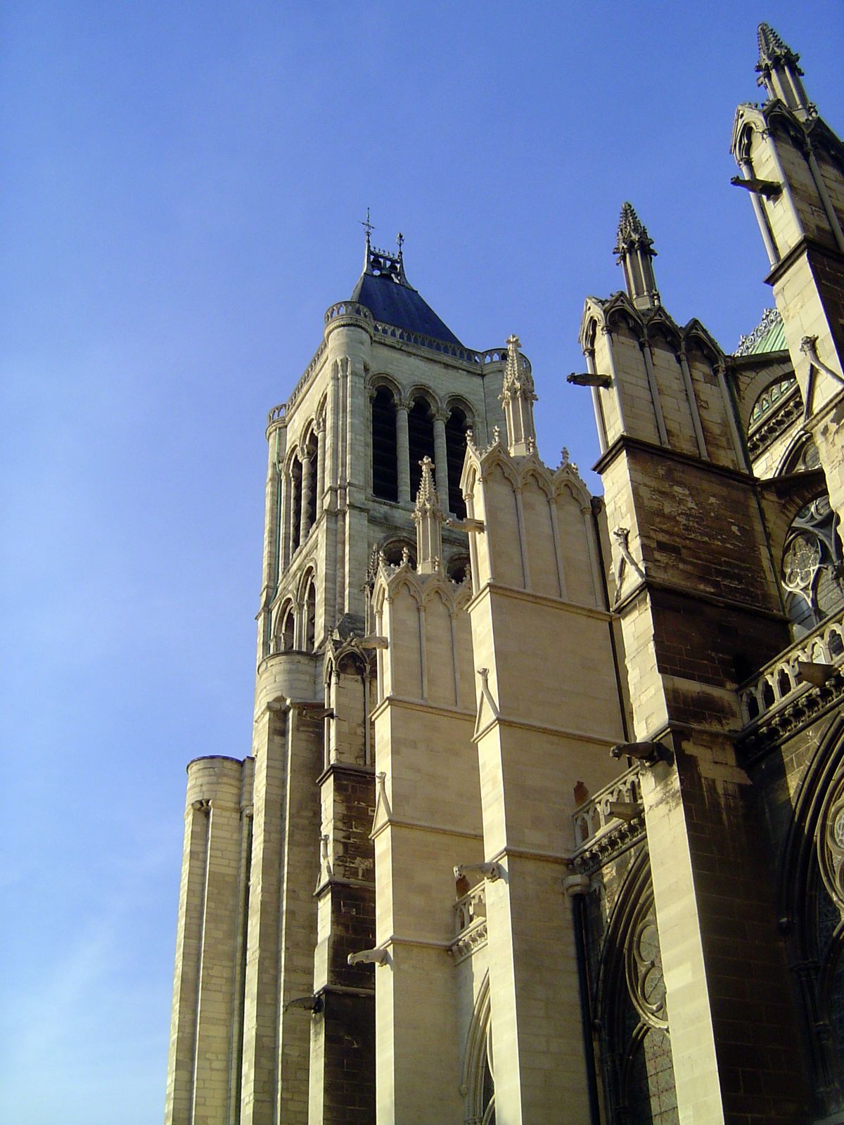 Buttresses supporting the nave.