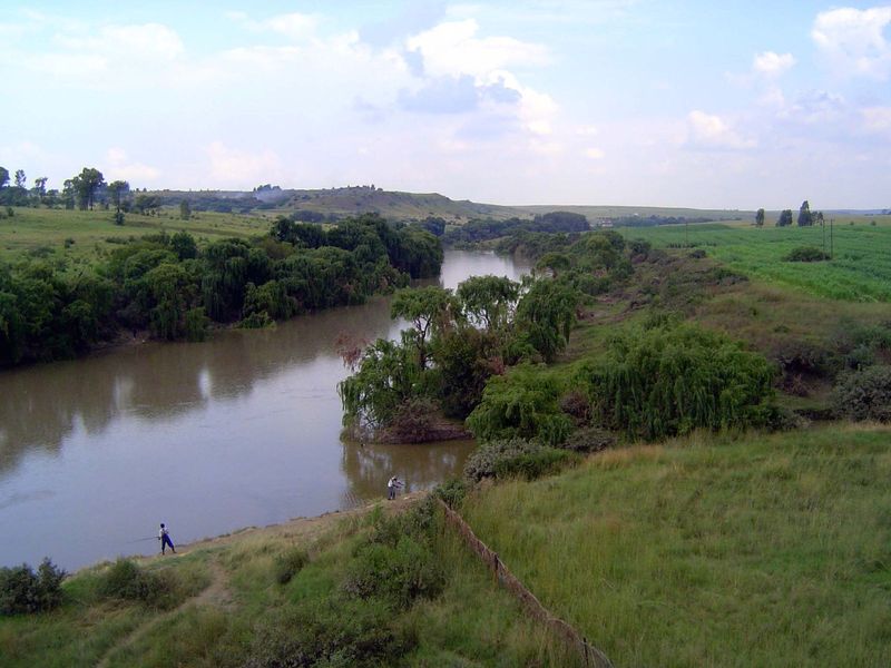 Continuing south: the Liebenberg Vlei, a tributary of the Vaal.