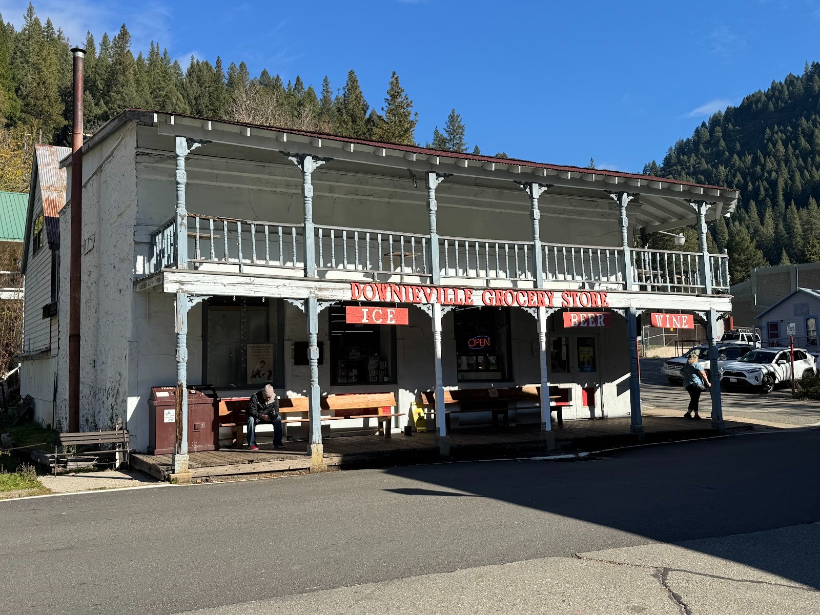 The town's grocery store, which I show as the setup to a contrast.