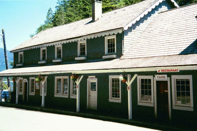 For Sale: the hotel at Port Renfrew. It's suggestive of the working character of the island's settlements, once you get past the coastal ven