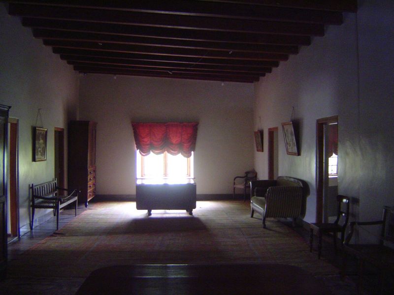 Directly above. There are bedrooms on either side.