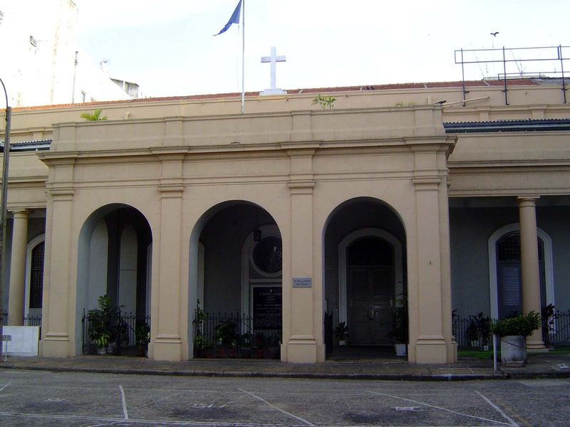 Not your typical church: St. Peter's, which stands at the harbor side next to the Grand Oriental Hotel, was the home of the Dutch governors 