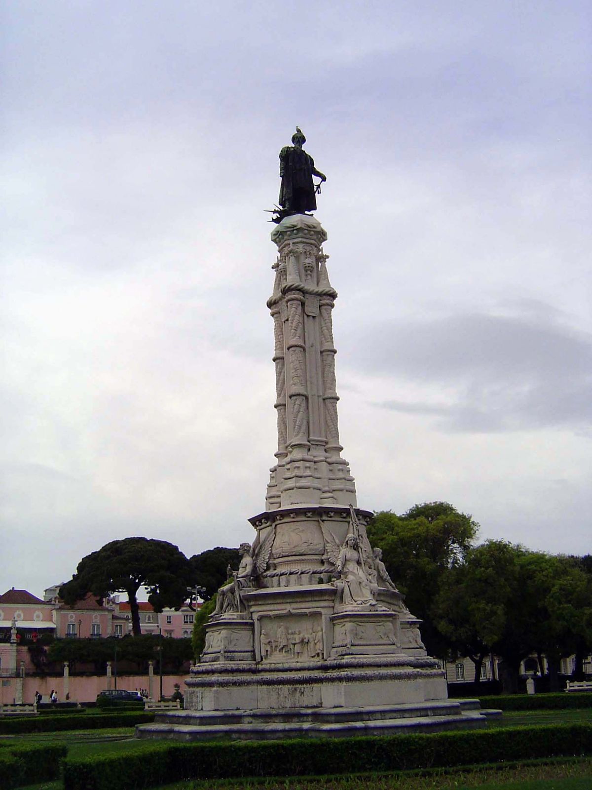 Long after its empire was mostly a thing of memory, the Portuguese continued to celebrate it, here with a statue, from 1902, of Afonso de Al