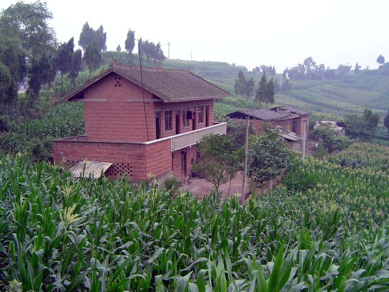 The village houses are not as clustered as you might expect.