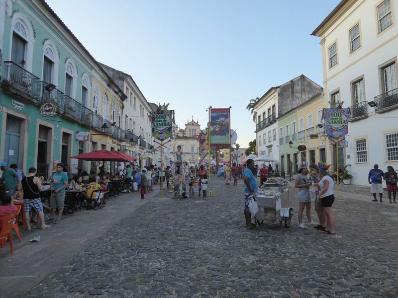 Here it is from a distance, seen through the length of the Largo do Cruzeiro de São Francisco. This is about as close as the Portuguese came