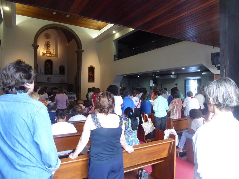 There's an active congregation, too, an indicator of greater piety than many North Americans and godless Europeans are used to.