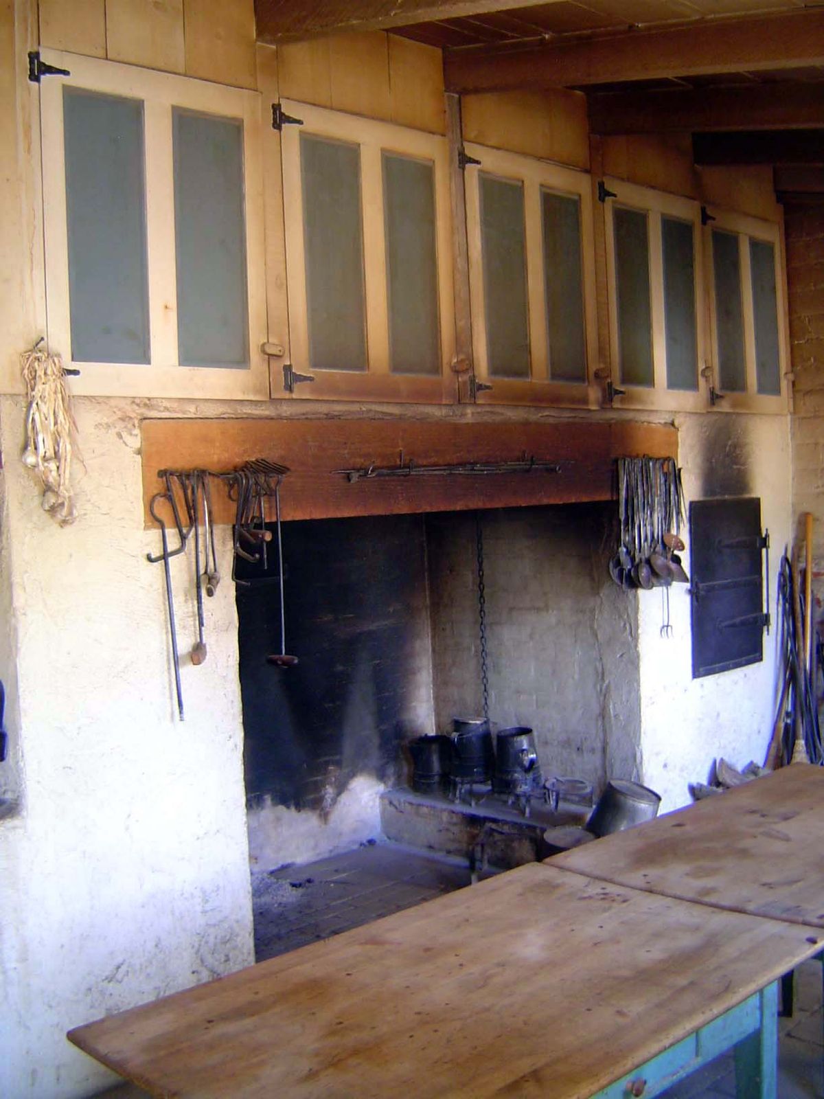 Fireplace.