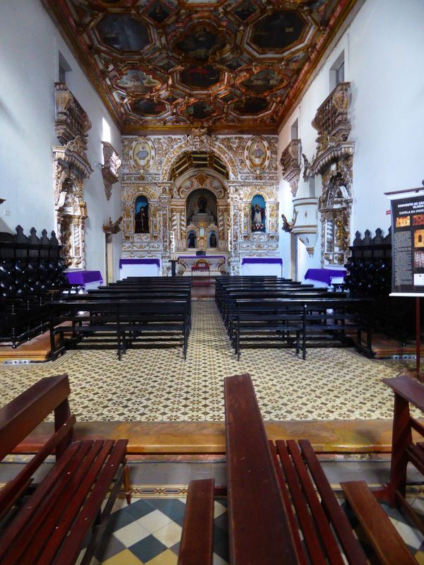 Here's the lateral Chapel of Sao Roque, built by and for the Third Order of Franciscans. These "third order" churches and chapels are very c