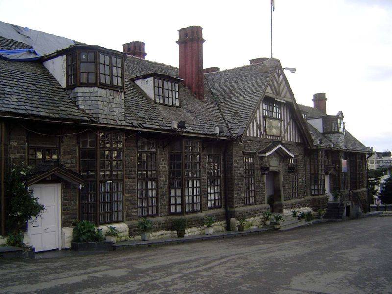 The ridge-top side of the same building.