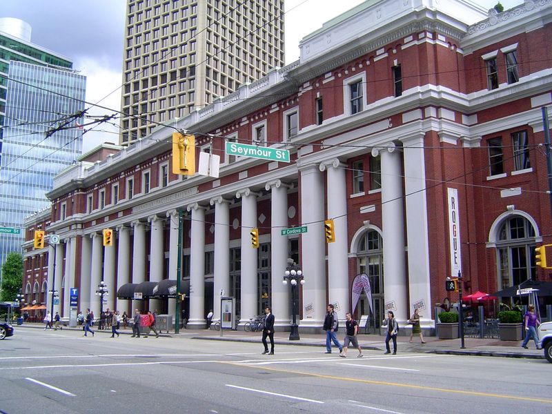 The Canadian Pacific terminal at Seymour and Cordova. It's the third terminal on the site and was built a decade after Grainger wrote. He wo