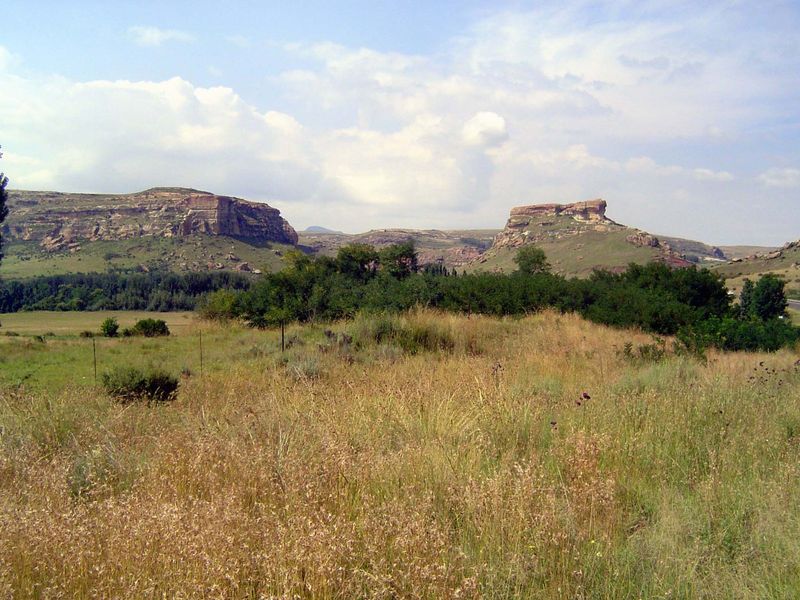 Heading west from Clarens to Fouriesburg.
