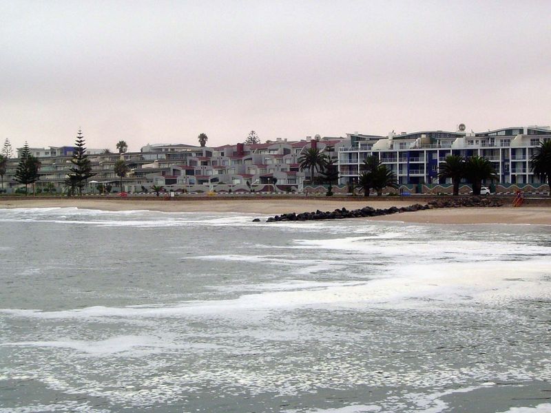Beachfront condos.