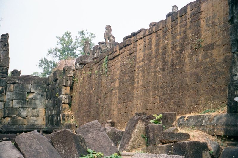 Immediately to the south of Preah Ko is Bakong, the Khmer's first temple mountain. Consecrated to Shiva in 881 and reconstructed in the 1930