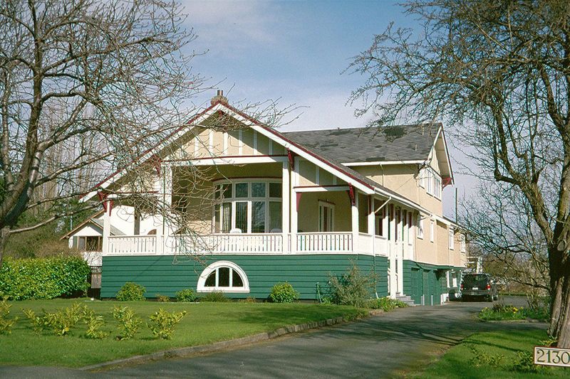 Similarly downscale, but on a big lot and very well maintained.