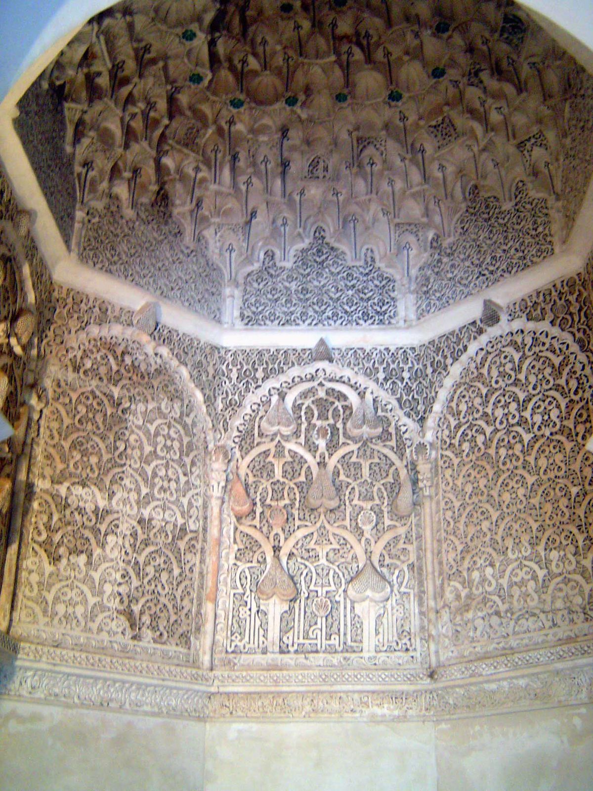 Interior of mihrab.