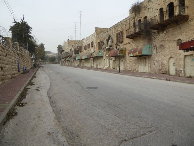 Now, David Street if you're Jewish or Martyr's Street if you're Arab is sealed off from the Old City and dead-ends before reaching the weste