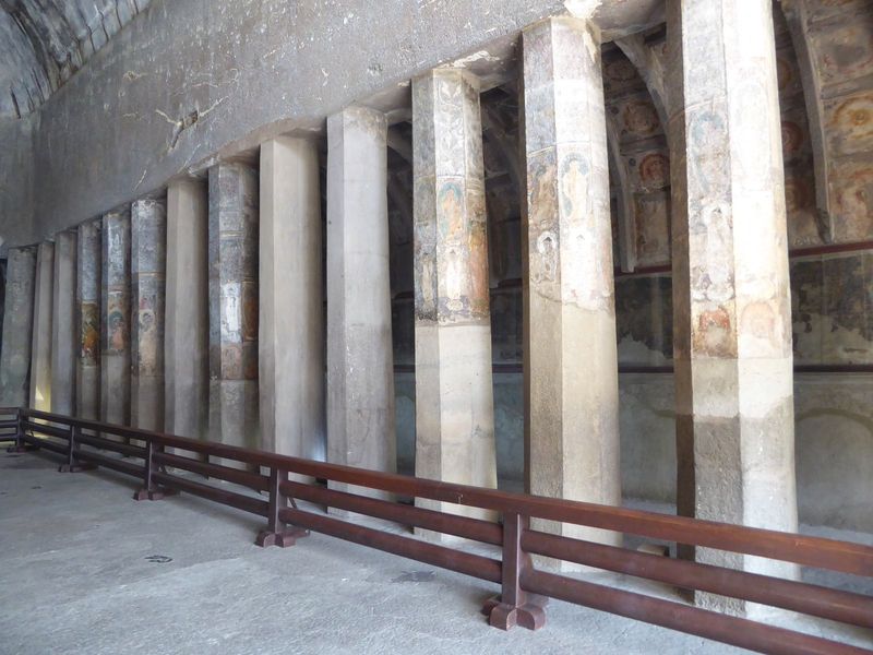 Right side of the hall. Now hang onto your hat, because we'll switch to the Mahayana version of the chaitya.