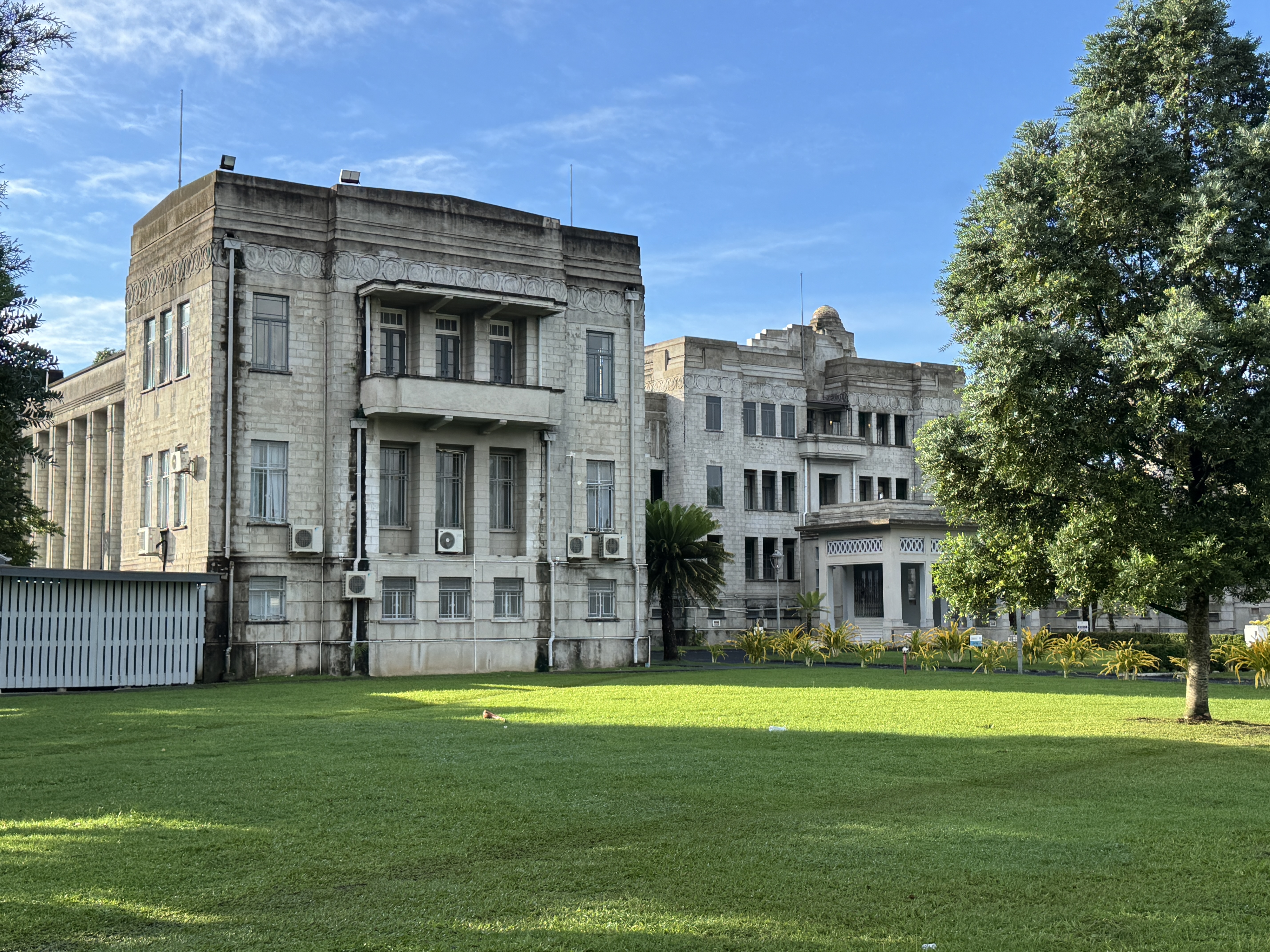 The "New Government Building" is gloomy, but so were the late 1930s, when it was built.