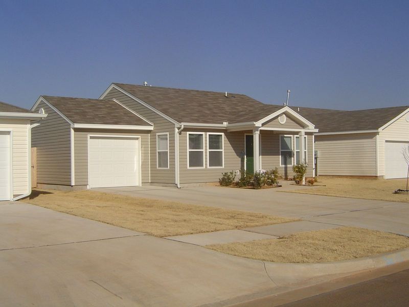 The houses run about 800 square feet and cost—Norman's high for Oklahoma—about $90,000.