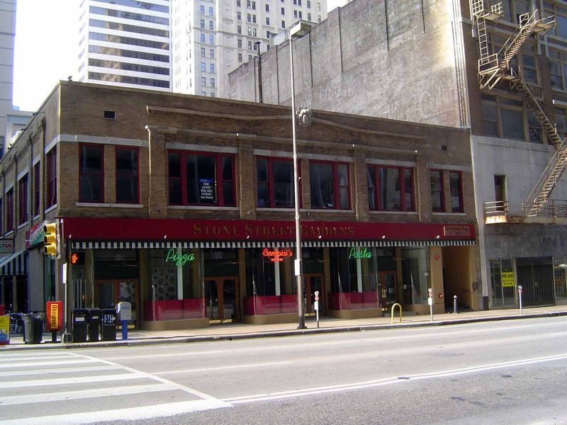 Downtown had lots of other kinds of businesses. Here's one of the stalwarts: Woolworth's, from about 1910. It's been handsomely redone as a 