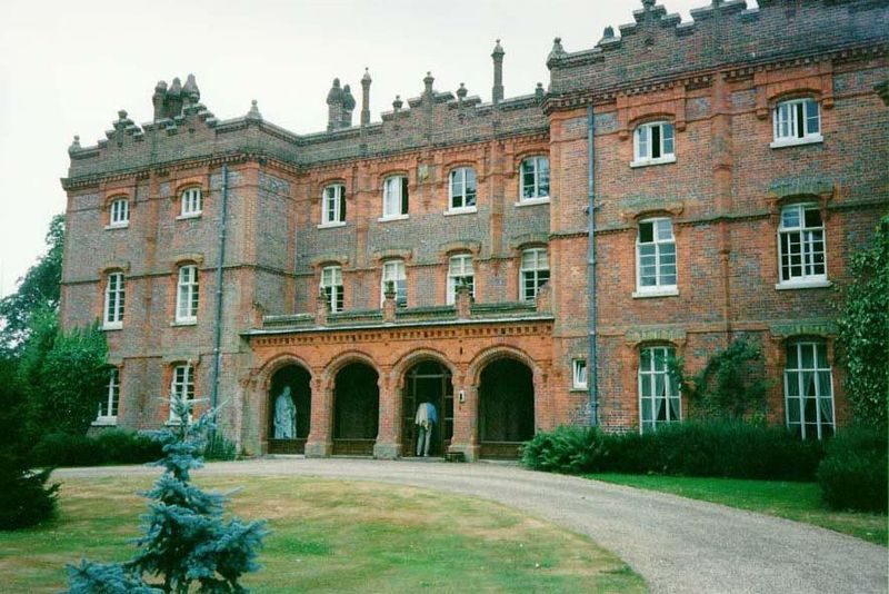 Speaking of Burma, we've come to the grim Hughendon Manor, the country residence of Benjamin Disraeli. As prime minister, he arranged to giv