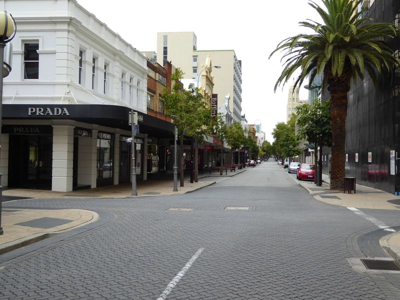 Time for a stroll along a street for the beautiful people. If we walk quickly, we can probably make it through.