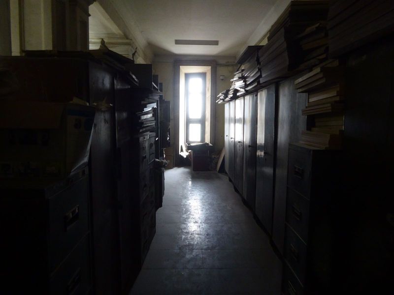 Lots of the collection is tucked away.